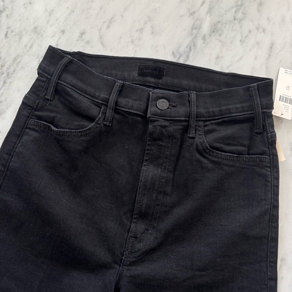 MOTHER The Hustler High-Rise Ankle Jeans US27 Black Denim TOP RATED Bootcut NWT - Picture 3 of 8